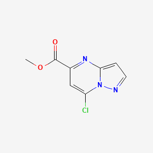 molecular formula C8H6ClN3O2 B3391926 Methyl 7-chloropyrazolo[1,5-a]pyrimidine-5-carboxylate CAS No. 29274-19-9