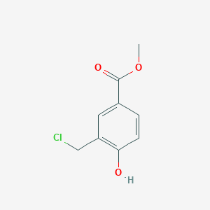 molecular formula C9H9ClO3 B3391951 Methyl 3-(chloromethyl)-4-hydroxybenzoate CAS No. 38573-37-4