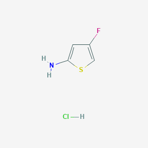 molecular formula C4H5ClFNS B3391960 4-(Trifluoromethyl)thiophen-2-amine hcl CAS No. 400801-32-3