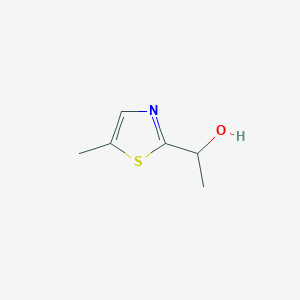 molecular formula C6H9NOS B3391967 2-Thiazolemethanol, alpha,5-dimethyl- CAS No. 40982-32-9