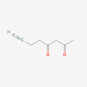 molecular formula C8H10O2 B3391983 OCT-7-YNE-2,4-DIONE CAS No. 502133-71-3