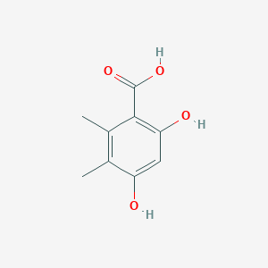 molecular formula C9H10O4 B3391991 4,6-Dihydroxy-2,3-dimethylbenzoic acid CAS No. 519-42-6
