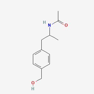 molecular formula C12H17NO2 B3392027 N-[1-[4-(hydroxymethyl)phenyl]propan-2-yl]acetamide CAS No. 61630-04-4