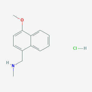 1-(4-methoxynaphthalen-1-yl)-N-methylmethanamine;hydrochloride