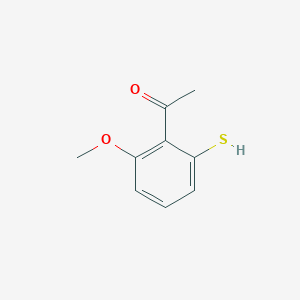 molecular formula C9H10O2S B3392143 2'-Mercapto-6'-methoxyacetophenon CAS No. 83080-84-6
