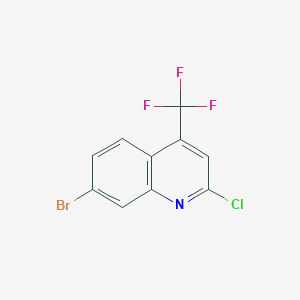 molecular formula C10H4BrClF3N B3392155 7-bromo-2-chloro-4-(trifluoromethyl)quinoline CAS No. 847900-74-7