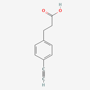 molecular formula C11H10O2 B3392210 3-(4-Ethynylphenyl)propanoic acid CAS No. 880081-84-5