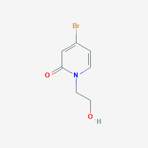 molecular formula C7H8BrNO2 B3392226 4-bromo-1-(2-hydroxyethyl)pyridin-2(1H)-one CAS No. 889865-56-9