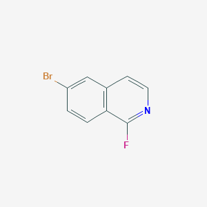 molecular formula C9H5BrFN B3392239 Isoquinoline, 6-bromo-1-fluoro- CAS No. 891785-25-4