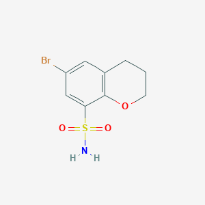 molecular formula C9H10BrNO3S B3392247 2H-1-Benzopyran-8-sulfonamide, 6-bromo-3,4-dihydro- CAS No. 89819-29-4