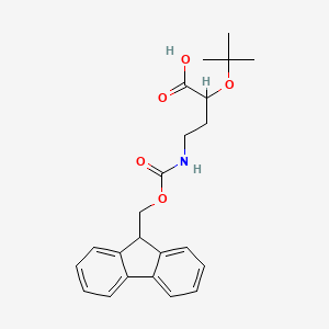 molecular formula C23H27NO5 B3392253 4-(9H-fluoren-9-ylmethoxycarbonylamino)-2-[(2-methylpropan-2-yl)oxy]butanoic acid CAS No. 905857-46-7