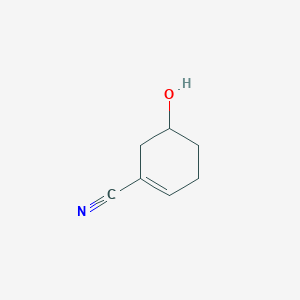 molecular formula C7H9NO B3392266 5-Hydroxycyclohex-1-ene-1-carbonitrile CAS No. 91759-03-4