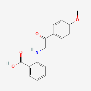 molecular formula C16H15NO4 B3392281 Benzoic acid, 2-[(4-methoxybenzoyl)methylamino]- CAS No. 92955-82-3