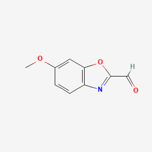molecular formula C9H7NO3 B3392297 6-Methoxy-1,3-benzoxazole-2-carbaldehyde CAS No. 944898-82-2