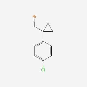 molecular formula C10H10BrCl B3392314 1-[1-(Bromomethyl)cyclopropyl]-4-chlorobenzene CAS No. 958027-94-6