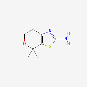 molecular formula C8H12N2OS B3392322 4H-Pyrano[4,3-d]thiazol-2-amine, 6,7-dihydro-4,4-dimethyl- CAS No. 959749-31-6