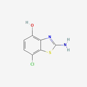 molecular formula C7H5ClN2OS B3392331 2-Amino-7-chlorobenzo[d]thiazol-4-ol CAS No. 98273-04-2