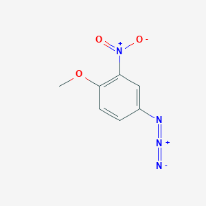 molecular formula C7H6N4O3 B3392339 4-叠氮基-1-甲氧基-2-硝基苯 CAS No. 98550-27-7