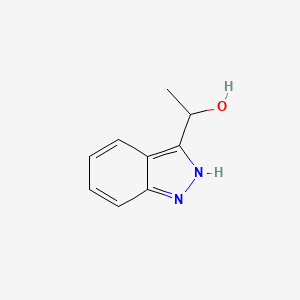 molecular formula C9H10N2O B3392340 1H-Indazole-3-methanol, alpha-methyl- CAS No. 98952-79-5