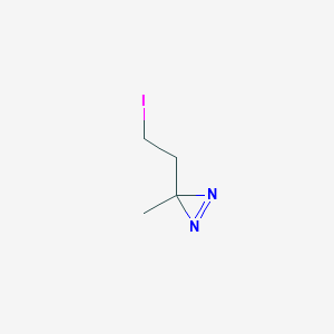 molecular formula C4H7IN2 B3392370 3-(2-iodoethyl)-3-methyl-3H-diazirine CAS No. 1002754-71-3