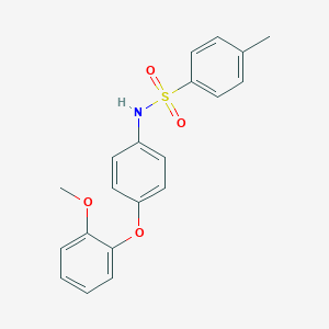 molecular formula C20H19NO4S B339248 N-[4-(2-methoxyphenoxy)phenyl]-4-methylbenzenesulfonamide 