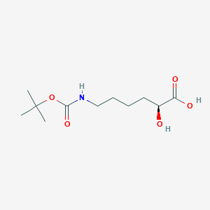 molecular formula C11H21NO5 B3392575 (S)-6-(Boc-amino)-2-hydroxyhexanoic Acid CAS No. 111223-31-5