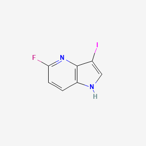 molecular formula C7H4FIN2 B3392597 5-fluoro-3-iodo-1H-pyrrolo[3,2-b]pyridine CAS No. 1190314-70-5