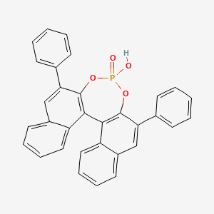 molecular formula C32H21O4P B3392687 13-hydroxy-10,16-diphenyl-12,14-dioxa-13λ5-phosphapentacyclo[13.8.0.02,11.03,8.018,23]tricosa-1(15),2(11),3,5,7,9,16,18,20,22-decaene 13-oxide CAS No. 1244725-08-3