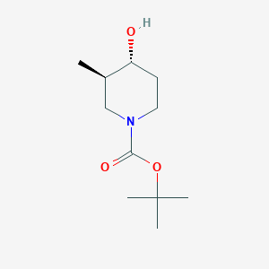 molecular formula C11H21NO3 B3392752 tert-butyl (3R,4R)-4-hydroxy-3-methylpiperidine-1-carboxylate CAS No. 1290191-92-2