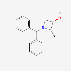 molecular formula C17H19NO B3392818 1-(Diphenylmethyl)-2-methylazetidin-3-ol,cis- CAS No. 138876-40-1