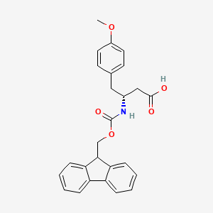 molecular formula C26H25NO5 B3392844 Fmoc-(R)-3-Amino-4-(4-methoxy-phenyl)-butyric acid CAS No. 1421258-65-2