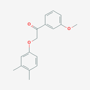 molecular formula C17H18O3 B339292 2-(3,4-Dimethylphenoxy)-1-(3-methoxyphenyl)ethanone 