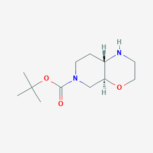 molecular formula C12H22N2O3 B3393171 Octahydropyrido[3,4-b][1,4]oxazine-6-carboxylic acid tert-butylester CAS No. 1932559-29-9