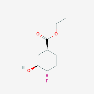 Ethyl (1s,3s,4s)-4-fluoro-3-hydroxycyclohexane-1-carboxylate