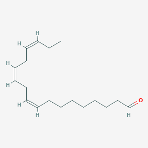 molecular formula C18H30O B3393386 (9Z,12Z,15Z)-octadeca-9,12,15-trienal CAS No. 2423-13-4