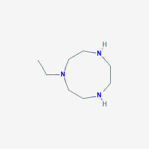 molecular formula C8H19N3 B3393421 1-Ethyl-1,4,7-triazonane CAS No. 253669-69-1
