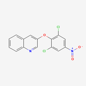 molecular formula C15H8Cl2N2O3 B3393525 3-(2,6-Dichloro-4-nitro-phenoxy)-quinoline CAS No. 315228-23-0