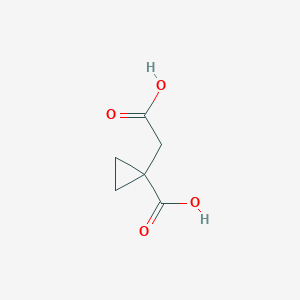 molecular formula C6H8O4 B3393530 1-(Carboxymethyl)cyclopropanecarboxylic acid CAS No. 33229-04-8