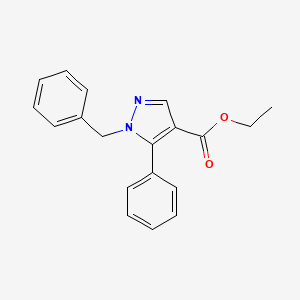 molecular formula C19H18N2O2 B3393580 ethyl 1-benzyl-5-phenyl-1H-pyrazole-4-carboxylate CAS No. 342023-84-1