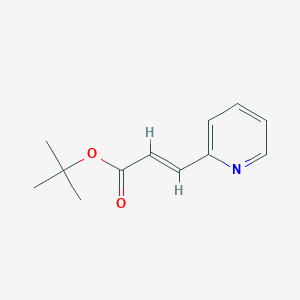 molecular formula C12H15NO2 B3393583 (E)-tert-Butyl 3-(pyridin-2-yl)acrylate CAS No. 342601-67-6