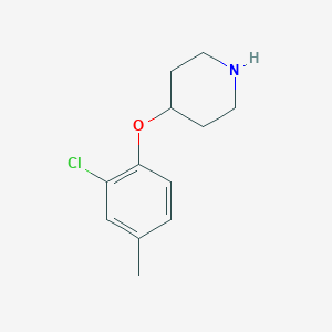 molecular formula C12H16ClNO B3393624 4-(2-Chloro-4-methylphenoxy)piperidine CAS No. 367501-14-2