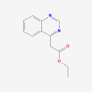 molecular formula C12H12N2O2 B3393636 Ethyl Quinazoline-4-acetate CAS No. 36926-85-9