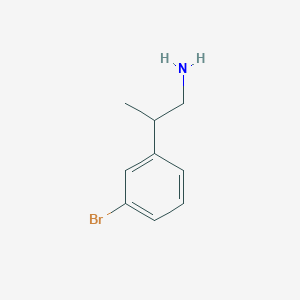 molecular formula C9H12BrN B3393651 2-(3-Bromophenyl)propan-1-amine CAS No. 380608-39-9