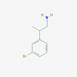molecular formula C9H12BrN B3393651 2-(3-Bromophenyl)propylamine CAS No. 380608-39-9