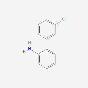 molecular formula C12H10ClN B3393686 3'-Chlorobiphenyl-2-amine CAS No. 400743-82-0