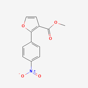 Methyl 2-(4-nitrophenyl)-3-furoate