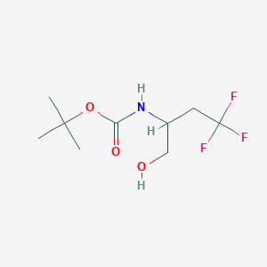molecular formula C9H16F3NO3 B3393730 Tert-butyl (4,4,4-trifluoro-1-hydroxybutan-2-yl)carbamate CAS No. 454170-50-4