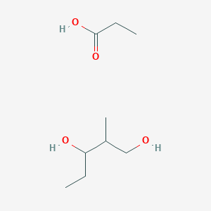 molecular formula C9H20O4 B3393879 1,3-Pentanediol, 2-methyl-, 1-propanoate CAS No. 55109-53-0
