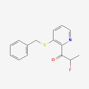 1-[3-(Benzylsulfanyl)pyridin-2-yl]-2-fluoropropan-1-one