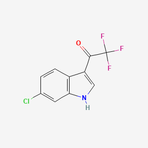 molecular formula C10H5ClF3NO B3393998 1-(6-Chloro-3-indolyl)-2,2,2-trifluoroethanone CAS No. 676477-10-4